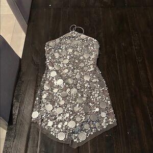 Lovers + Friends Silver Mini Dress